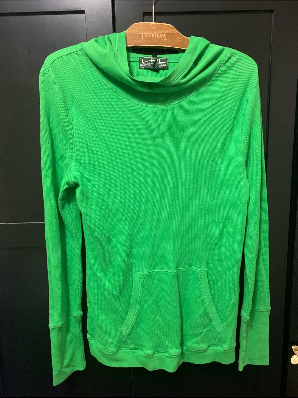 Ralph Lauren Active Vintage Green Lightweight Pullover hoodie soft cozy classic